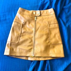 SOLD—NWOT Free People Mini skirt Vegan leather